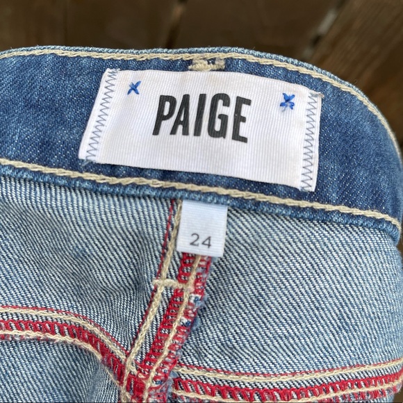 Paige Riley Deconstructed Jeans music festival Shorts Y2K vibes sz 24 - Picture 2 of 3
